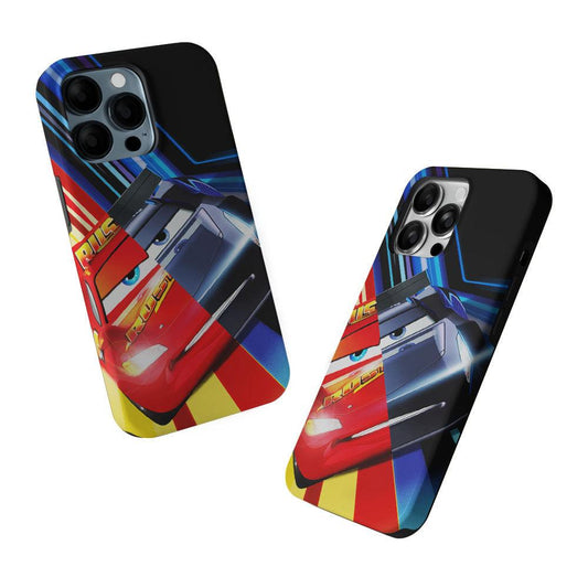 Lightning Mcqueen Car Poster 2 in 1 Tough Phone Case-Oxvistore