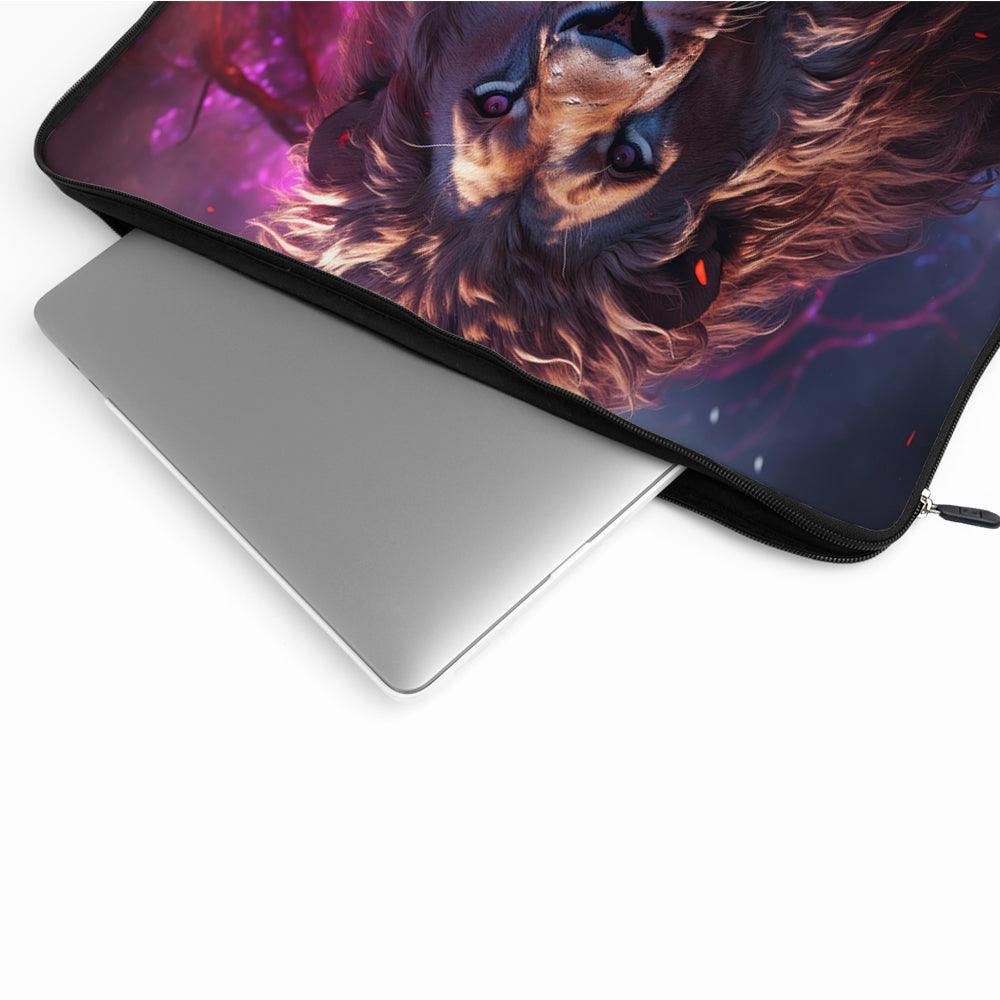 Lion Face Art Laptop Sleeve Protective Cover-Oxvistore