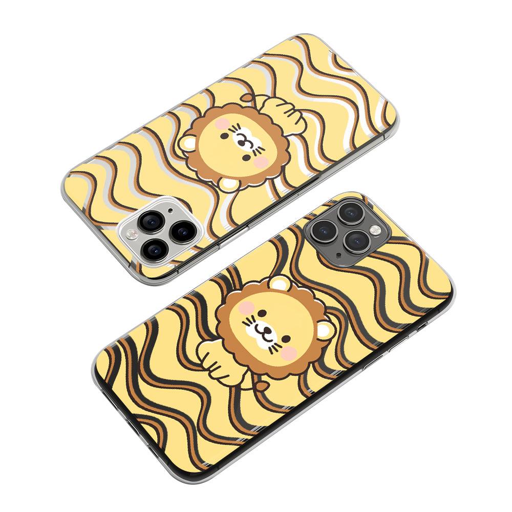 Lion Sit Comfortably Clear Soft Case-Oxvistore