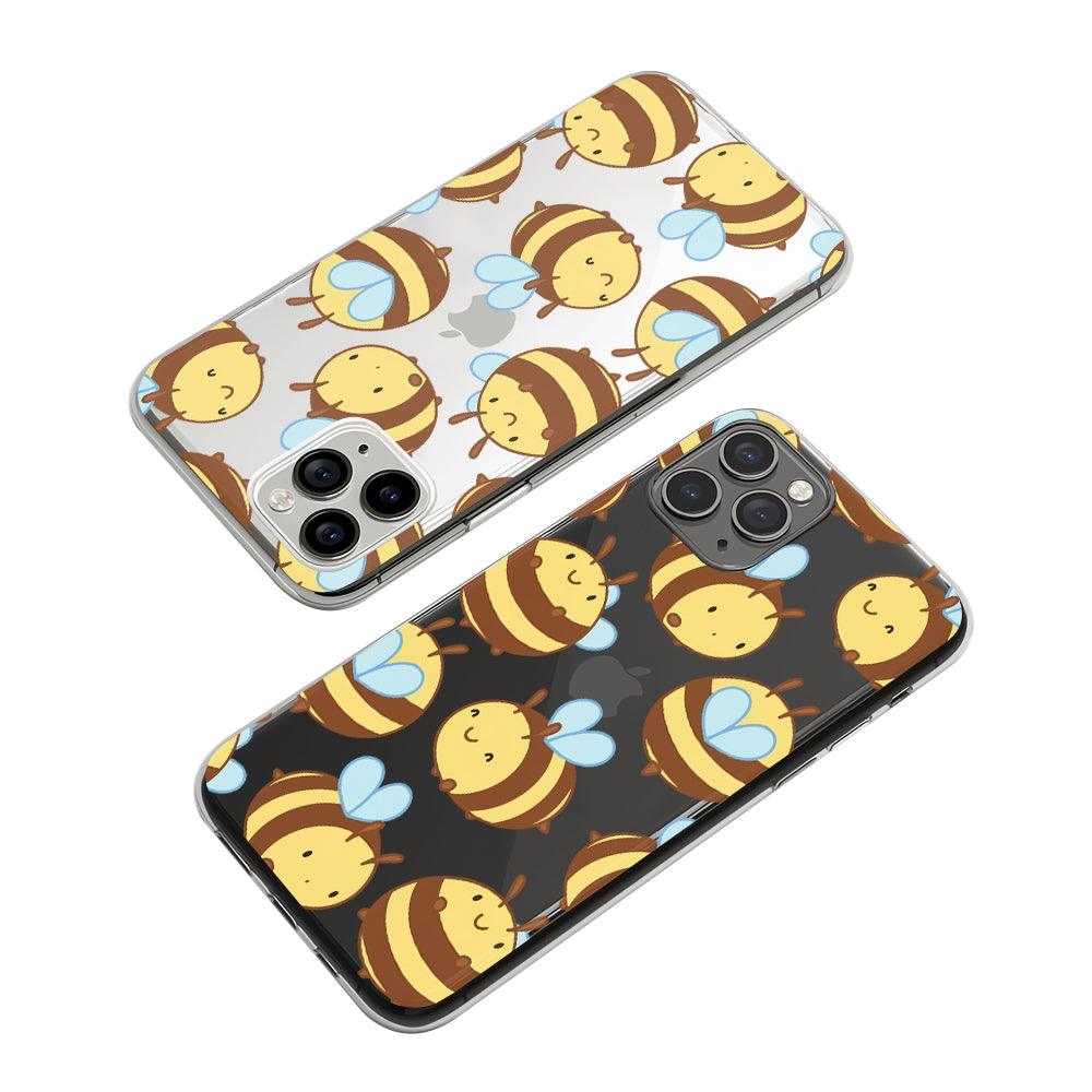 Little Bees Looking for Honey Clear Soft Case-Oxvistore