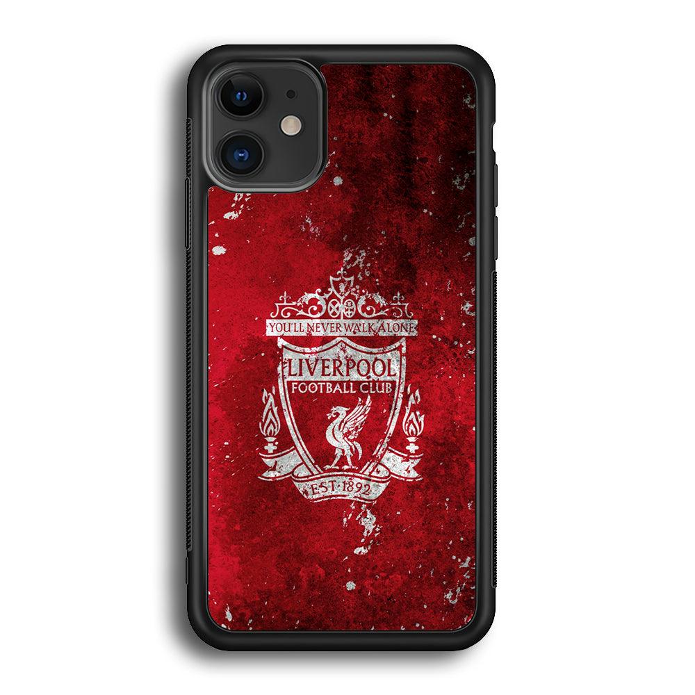 Liverpool Signature on The Wall iPhone 12 Case-Rubber Black (2D Case)-Oxvistore