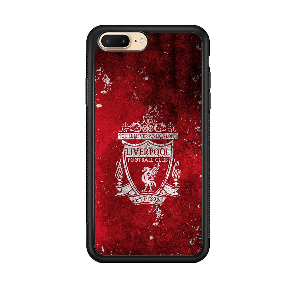 Liverpool Signature on The Wall iPhone 8 Plus Case-Rubber Black (2D Case)-Oxvistore