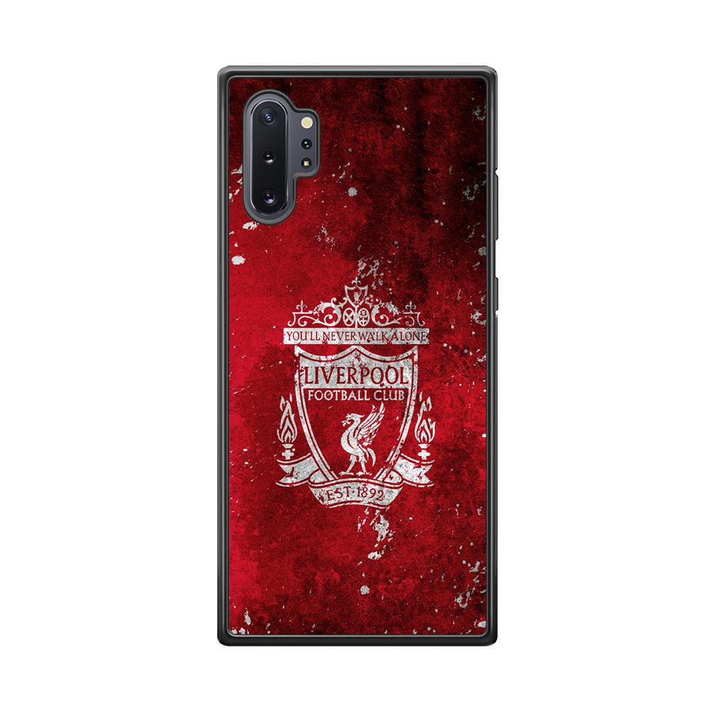 Liverpool Signature on The Wall Samsung Galaxy Note 10 Plus Case-Rubber Black (2D Case)-Oxvistore