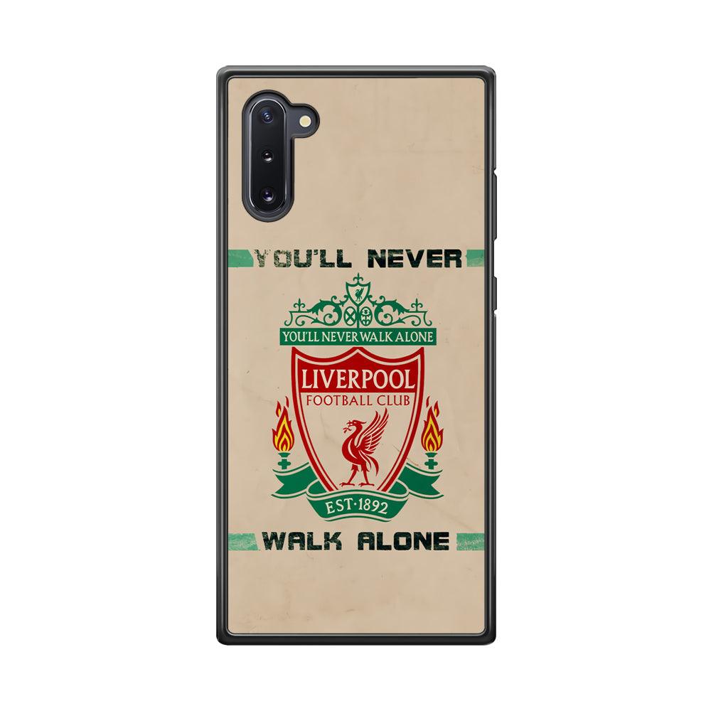 Liverpool Vintage Paper Poster Samsung Galaxy Note 10 Case-Rubber Black (2D Case)-Oxvistore