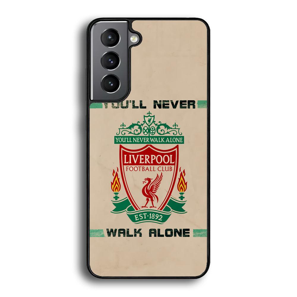 Liverpool Vintage Paper Poster Samsung Galaxy S22 Case-Rubber Black (2D Case)-Oxvistore