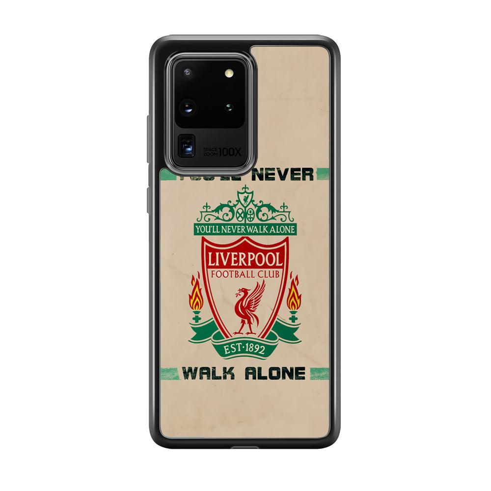 Liverpool Vintage Paper Poster Samsung Galaxy S20 Ultra Case-Rubber Black (2D Case)-Oxvistore