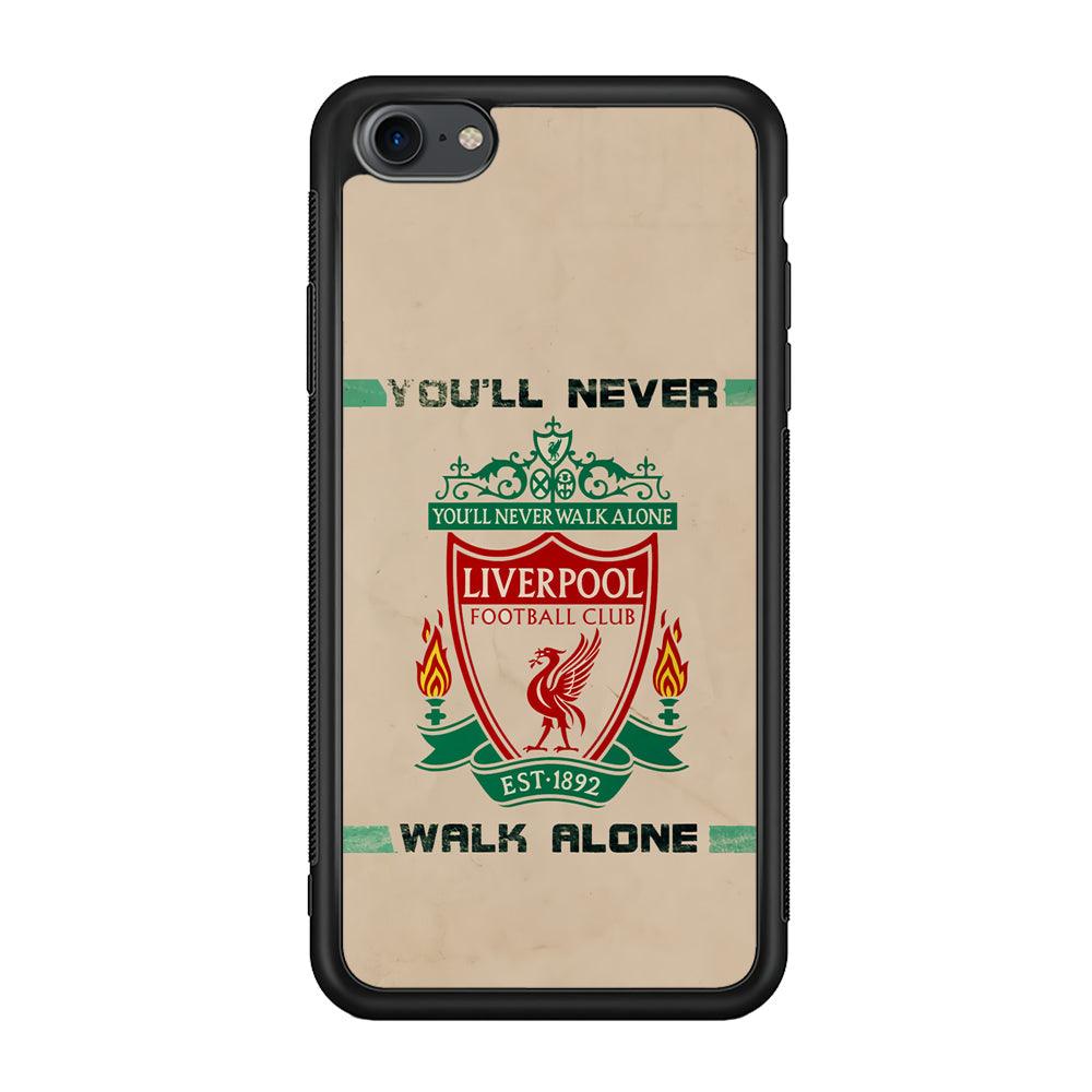 Liverpool Vintage Paper Poster iPhone 8 Case-Rubber Black (2D Case)-Oxvistore