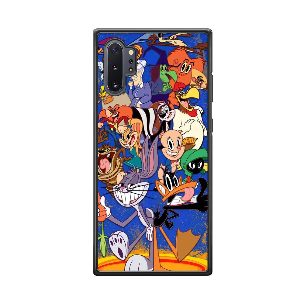 Looney Tunes Opportunity in a Pinch Samsung Galaxy Note 10 Plus Case-Rubber Black (2D Case)-Oxvistore