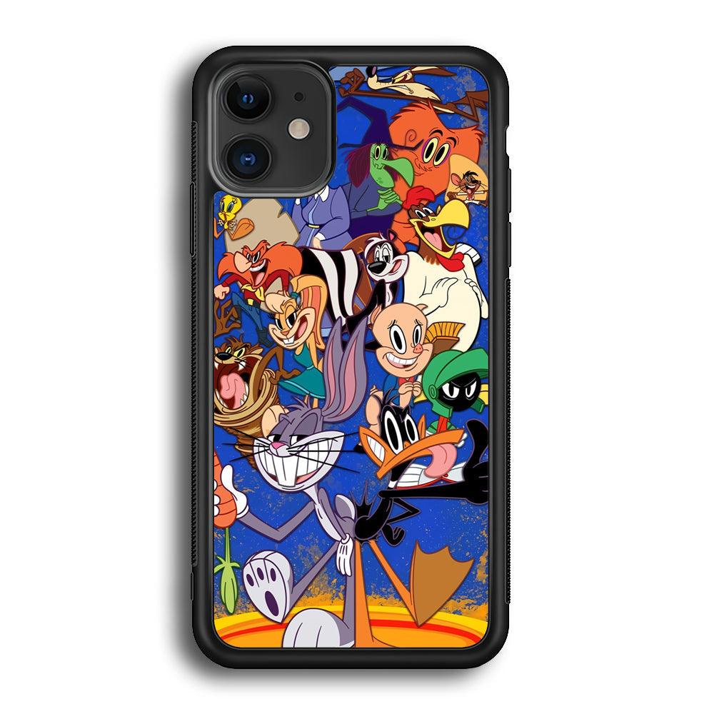 Looney Tunes Opportunity in a Pinch iPhone 12 Case-Rubber Black (2D Case)-Oxvistore