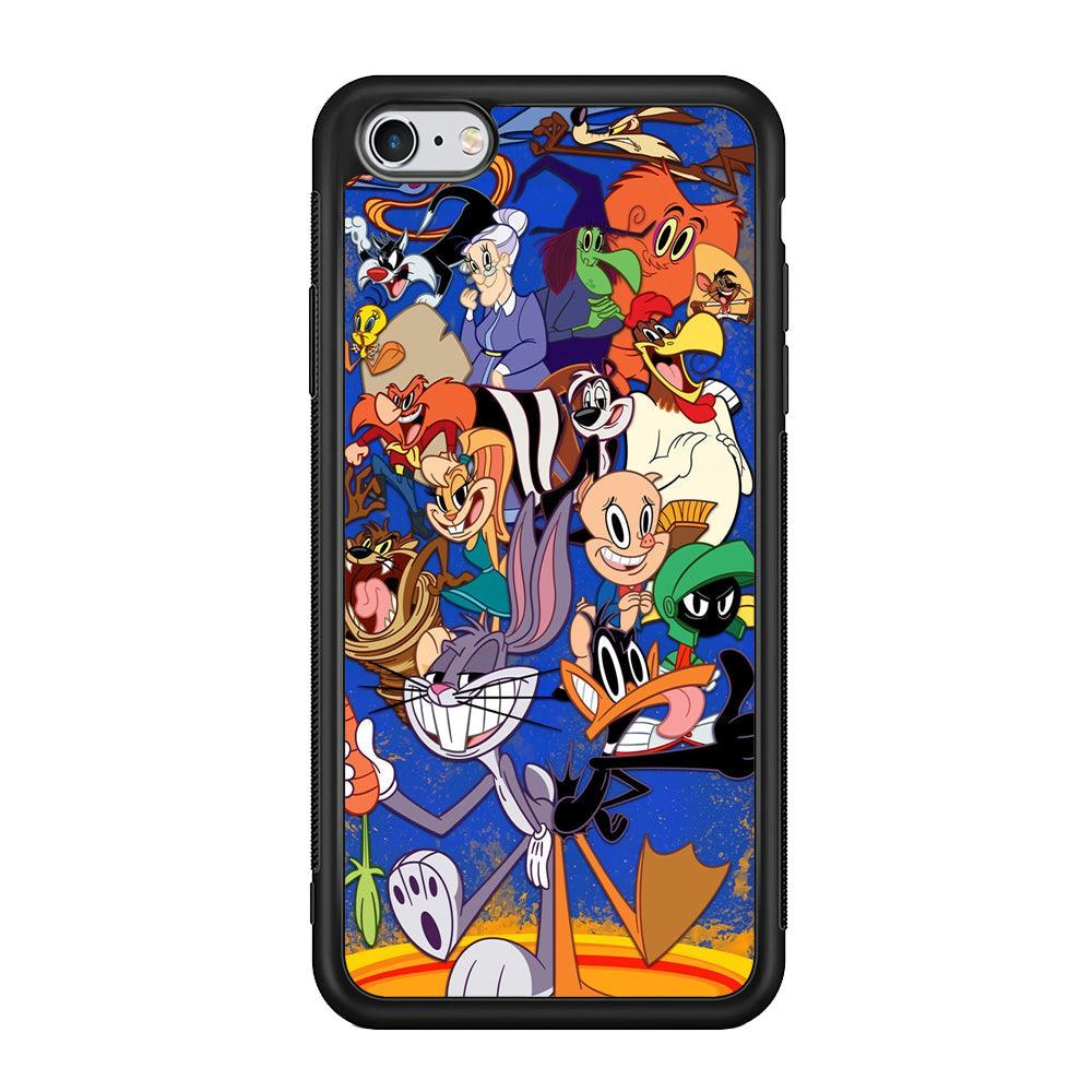 Looney Tunes Opportunity in a Pinch iPhone 6 Plus | 6s Plus Case-Rubber Black (2D Case)-Oxvistore
