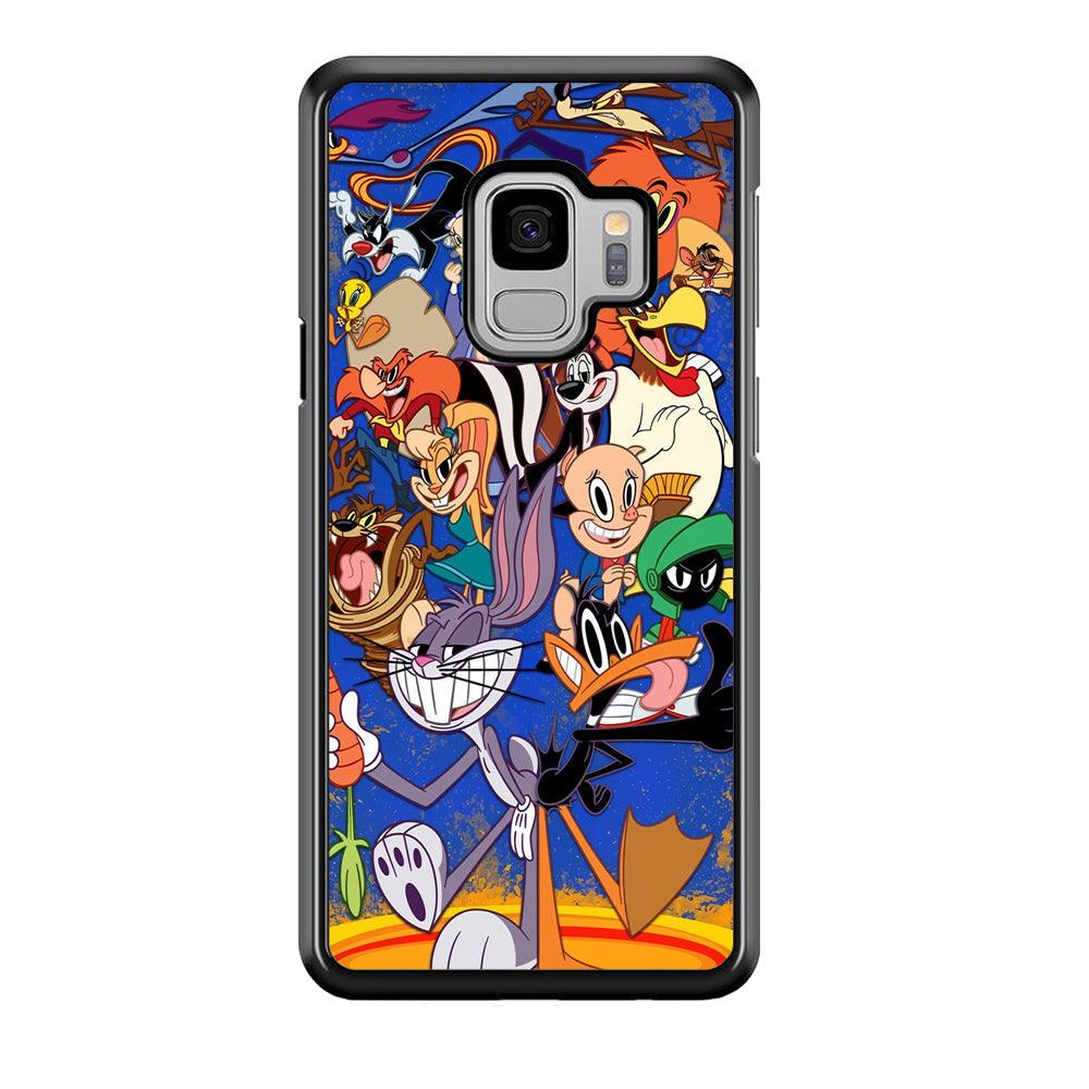 Looney Tunes Opportunity in a Pinch Samsung Galaxy S9 Case-Rubber Black (2D Case)-Oxvistore