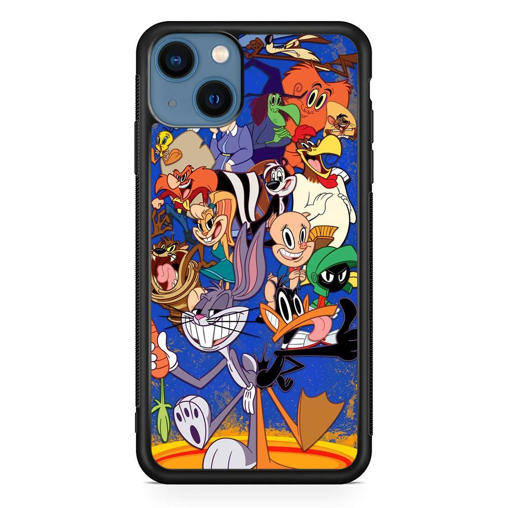 Looney Tunes Opportunity in a Pinch iPhone 13 Case-Rubber Black (2D Case)-Oxvistore