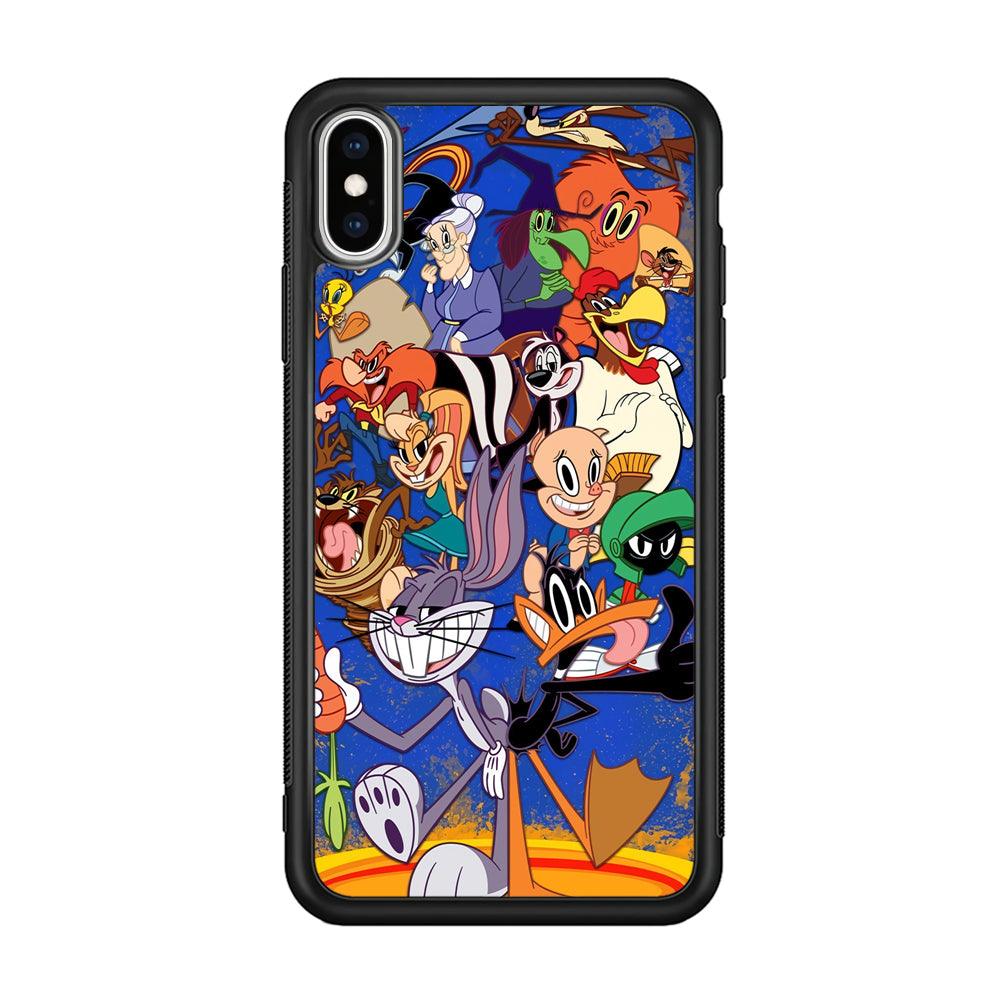 Looney Tunes Opportunity in a Pinch iPhone Xs Max Case-Rubber Black (2D Case)-Oxvistore