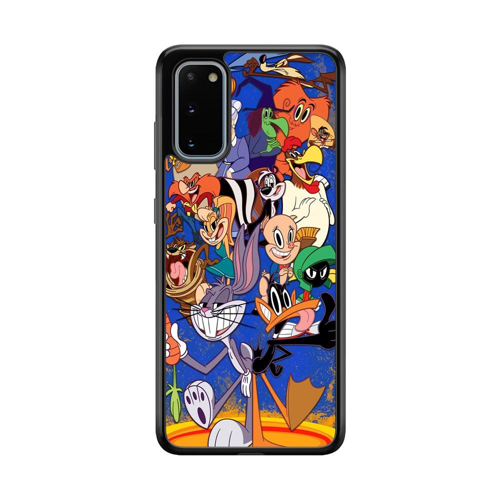 Looney Tunes Opportunity in a Pinch Samsung Galaxy S20 Case-Rubber Black (2D Case)-Oxvistore