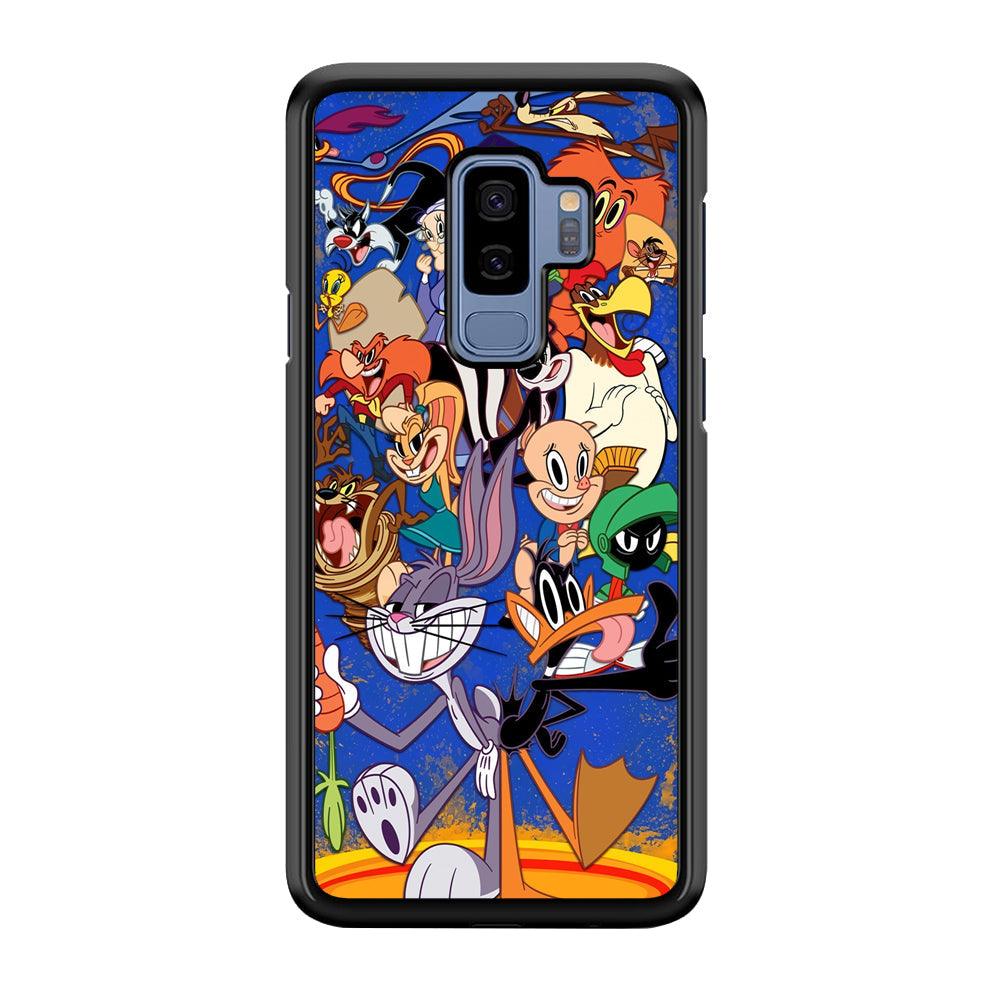 Looney Tunes Opportunity in a Pinch Samsung Galaxy S9 Plus Case-Rubber Black (2D Case)-Oxvistore