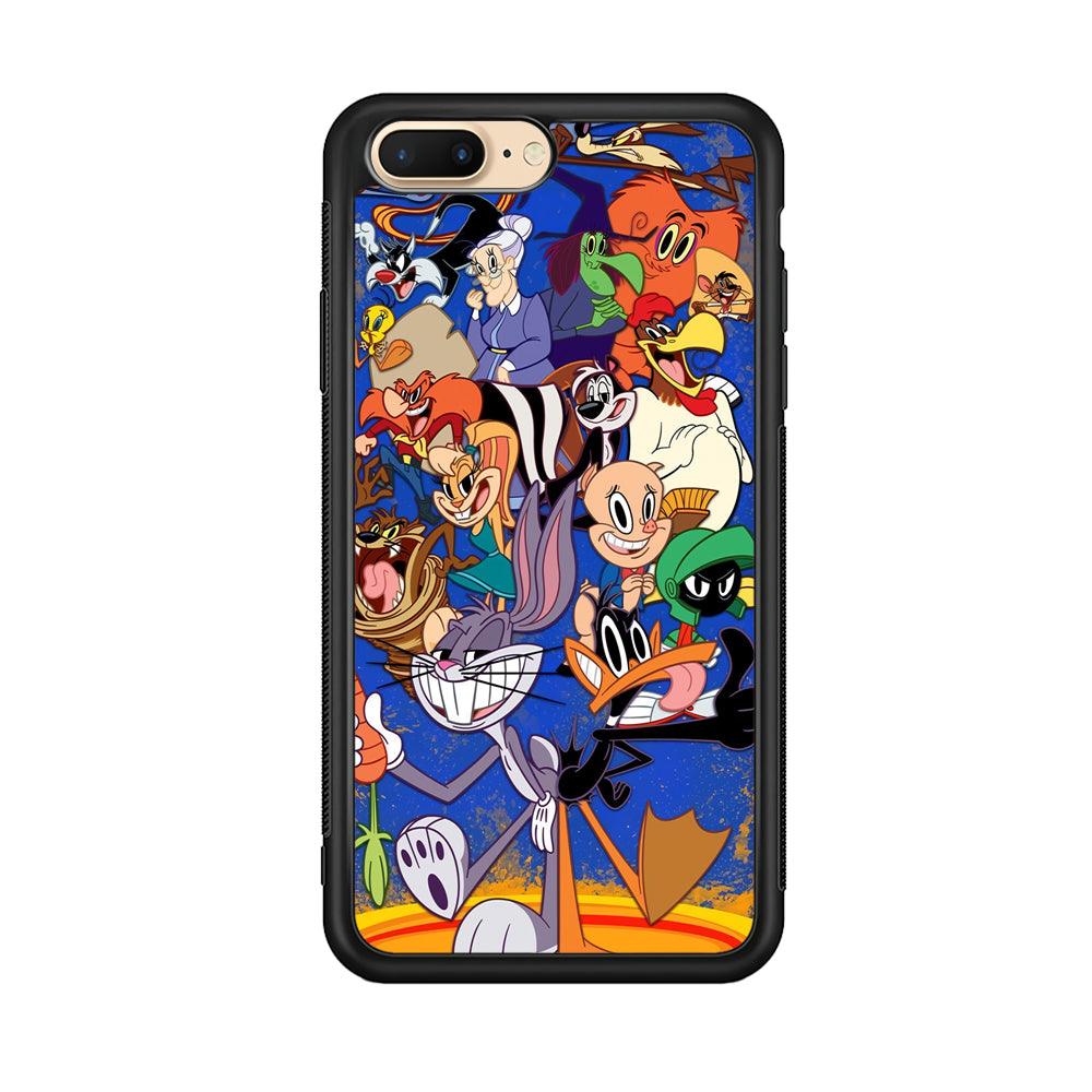 Looney Tunes Opportunity in a Pinch iPhone 8 Plus Case-Rubber Black (2D Case)-Oxvistore