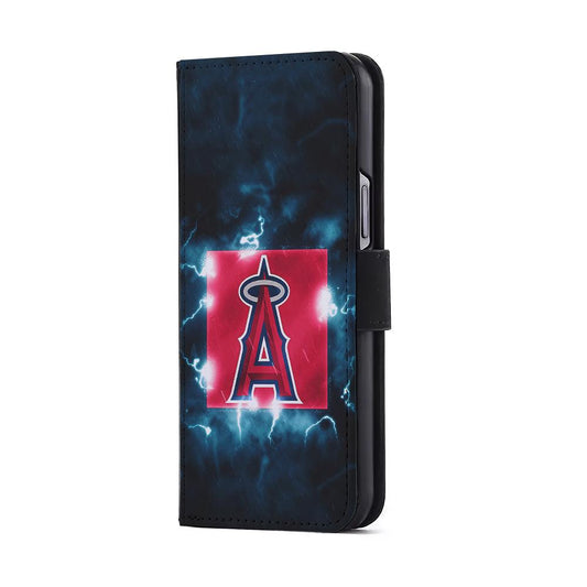 Los Angeles Angels Abstract Flip Wallet Phone Case-Oxvistore