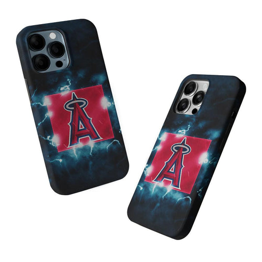 Los Angeles Angels Abstract 2 in 1 Tough Phone Case-Oxvistore
