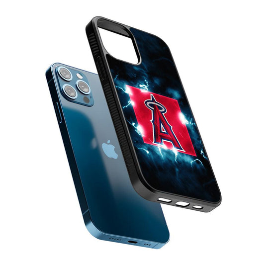Los Angeles Angels Abstract 2D Rubber Phone Case-Oxvistore