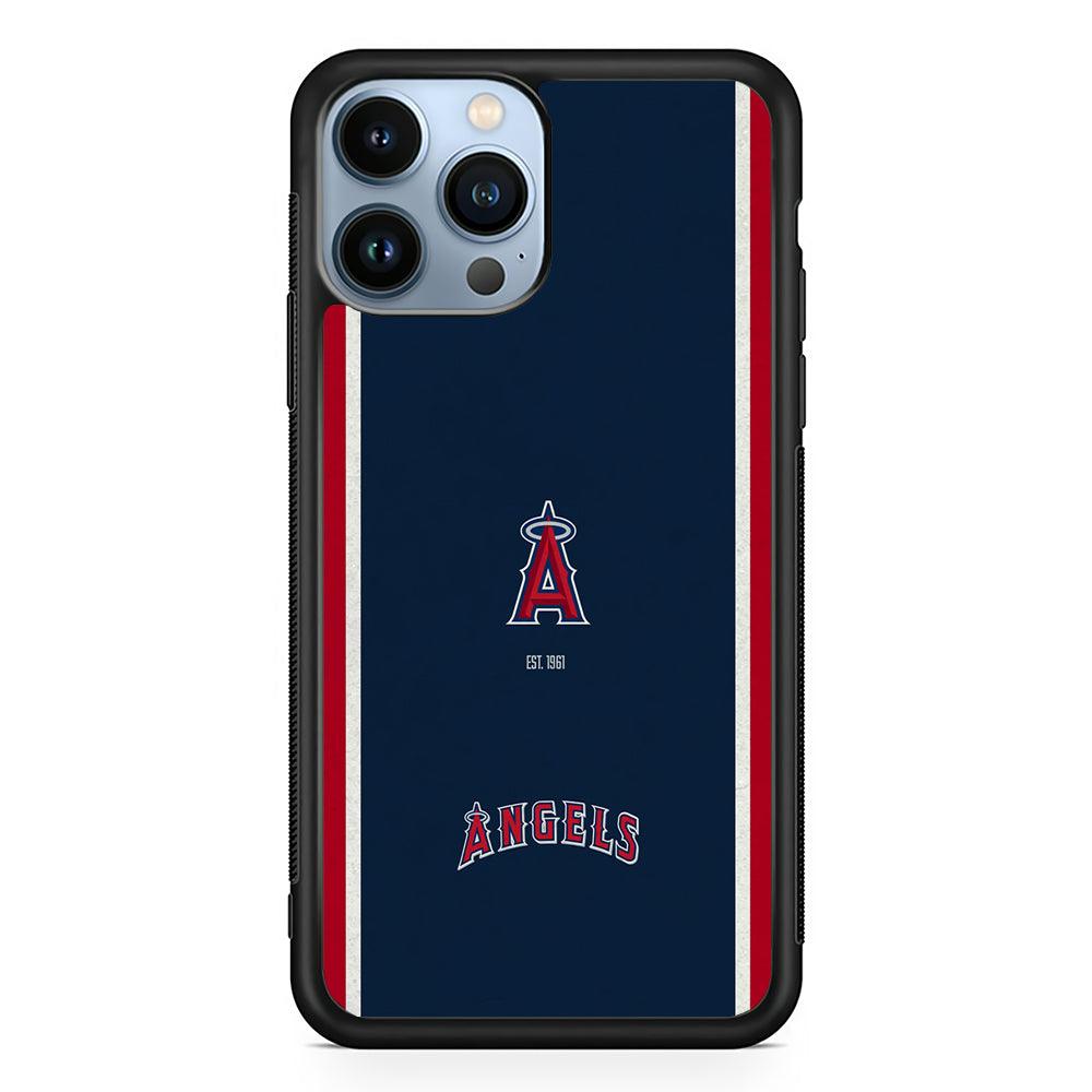 Los Angeles Angels Logo 2D Rubber Phone Case-Black-Oxvistore