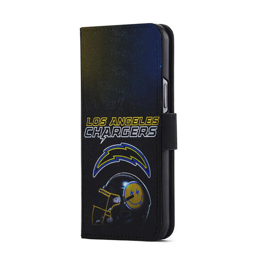 Los Angeles Chargers Helmet Flip Wallet Phone Case-Oxvistore
