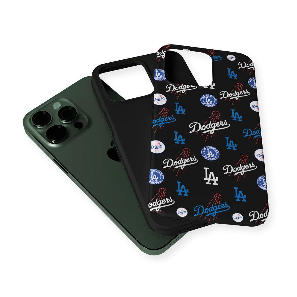 Los Angeles Dodgers Logo 2 in 1 Tough Phone Case-Oxvistore