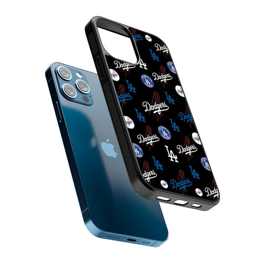 Los Angeles Dodgers Logo 2D Rubber Phone Case-Oxvistore
