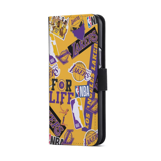Los Angeles Lakers Aesthetic Flip Wallet Phone Case-Oxvistore