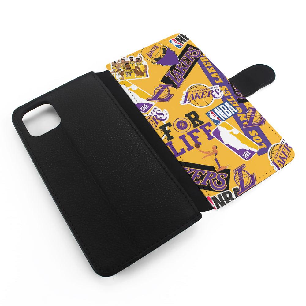 Los Angeles Lakers Aesthetic Flip Wallet Phone Case-Oxvistore