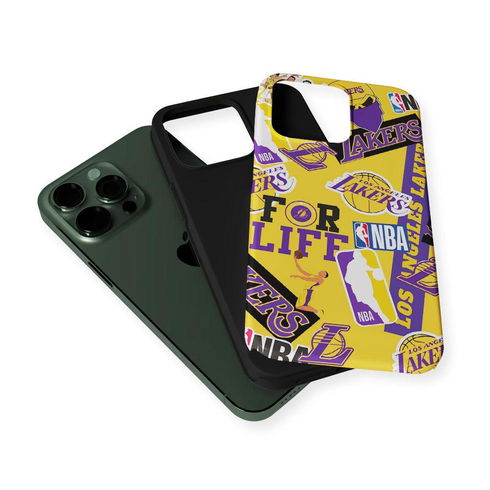 Los Angeles Lakers Aesthetic 2 in 1 Tough Phone Case-Oxvistore