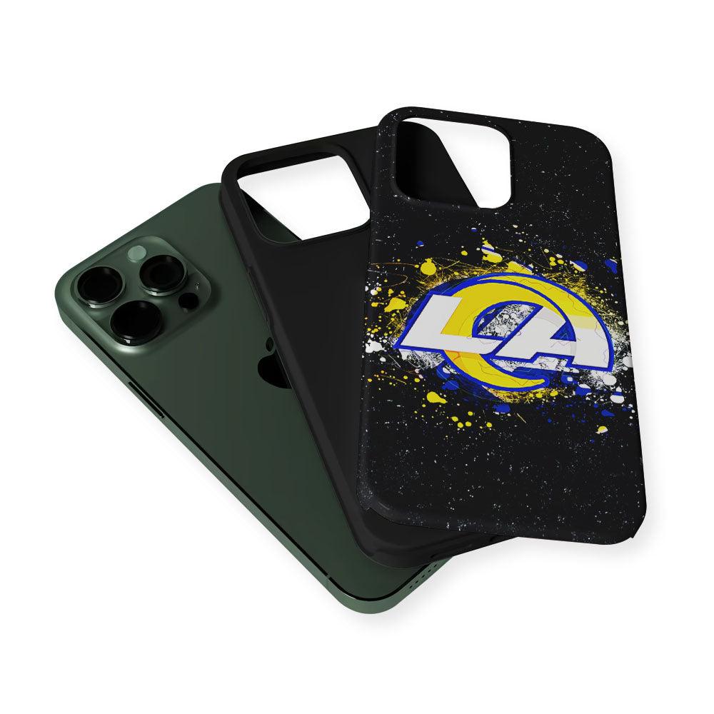Los Angeles Rams Abstract 2 in 1 Tough Phone Case-Oxvistore
