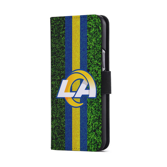 Los Angeles Rams Grassy Flip Wallet Phone Case-Oxvistore