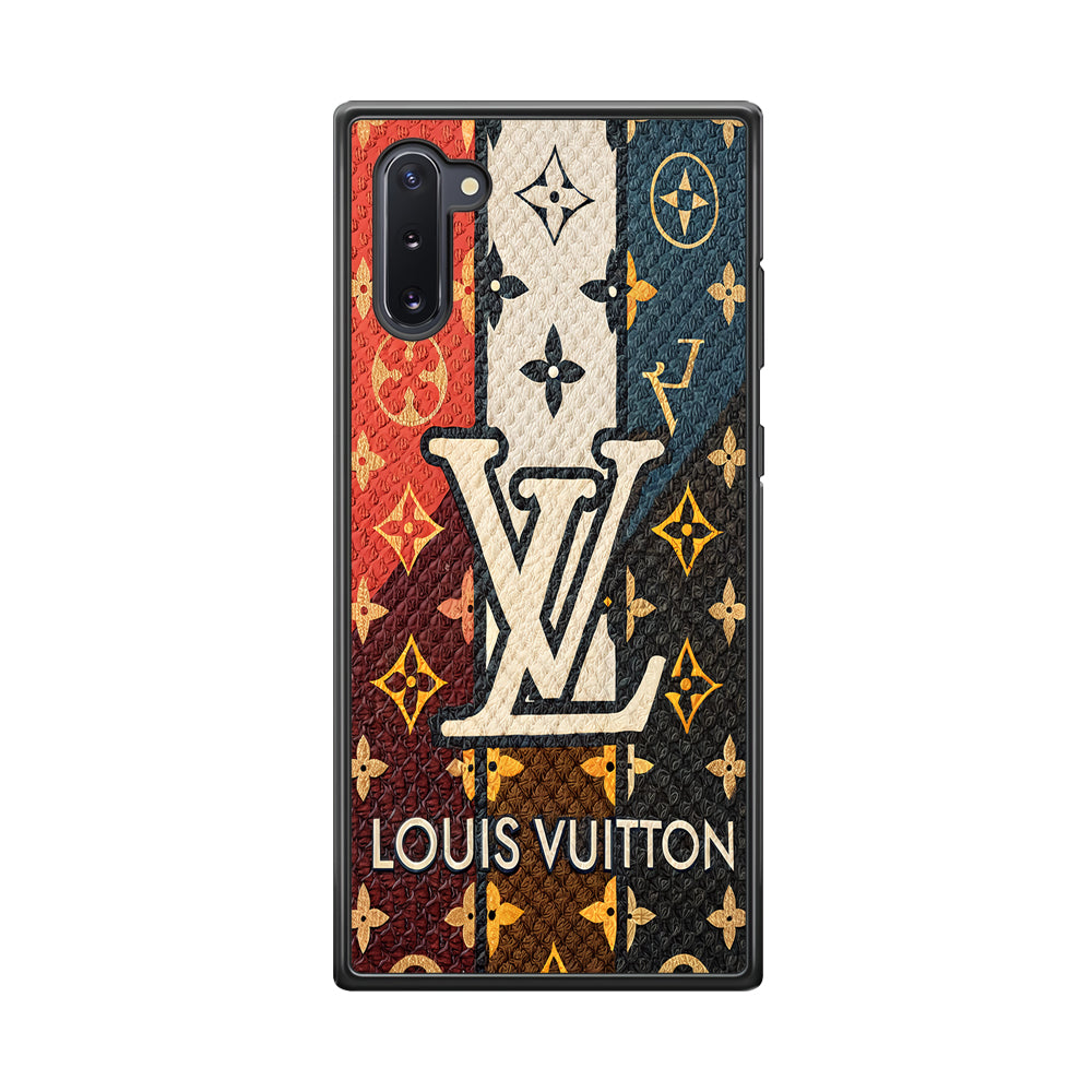 Louis Vuitton Aesthetic Luxury Samsung Galaxy Note 10 Case-Rubber Black (2D Case)-Oxvistore