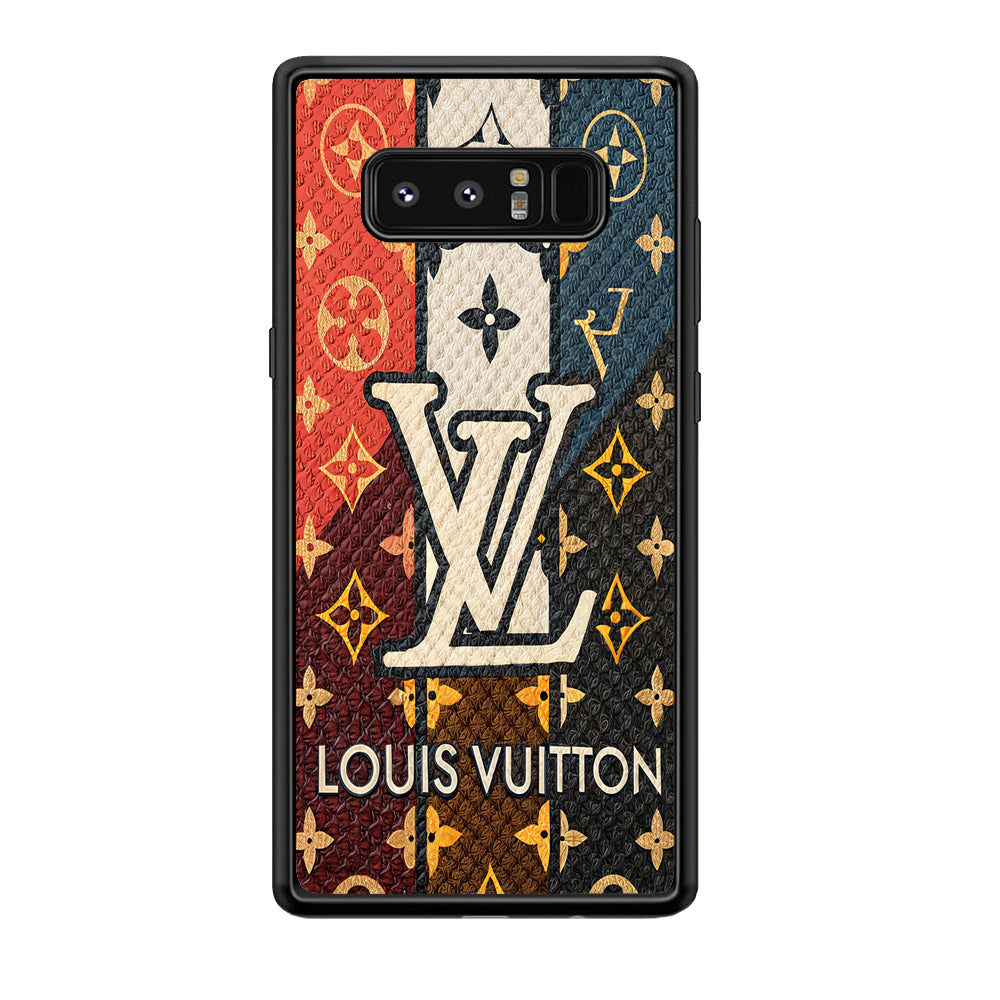 Louis Vuitton Aesthetic Luxury Samsung Galaxy Note 8 Case-Rubber Black (2D Case)-Oxvistore