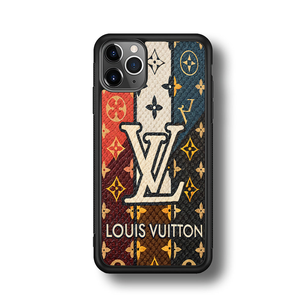 Louis Vuitton Aesthetic Luxury iPhone 11 Pro Max Case-Rubber Black (2D Case)-Oxvistore
