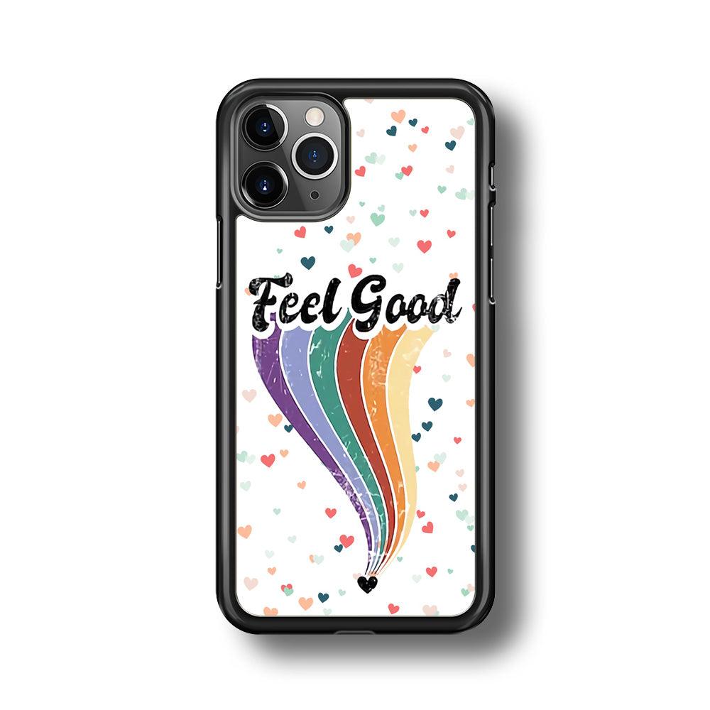 Love Feel Good iPhone 11 Pro Case-Rubber Black (2D Case)-Oxvistore