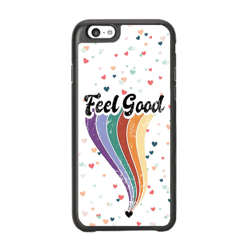 Love Feel Good iPhone 6 Plus | 6s Plus Case-Rubber Black (2D Case)-Oxvistore