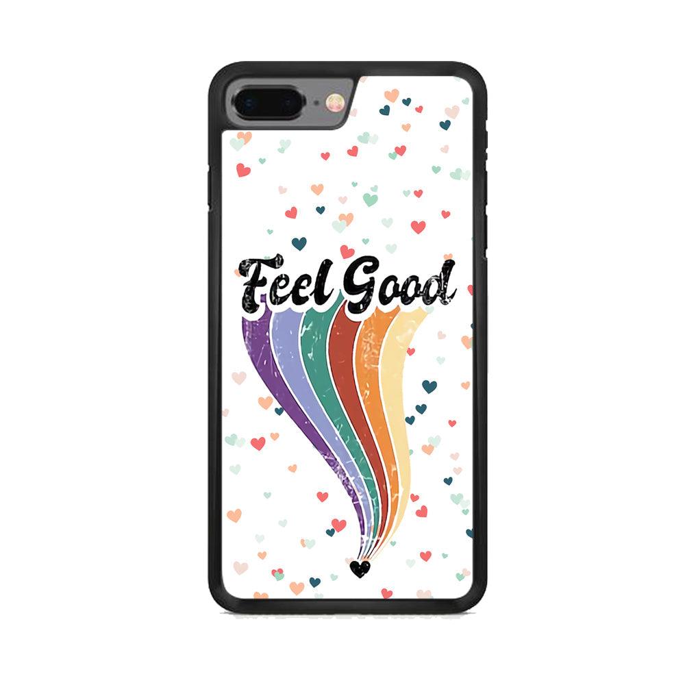 Love Feel Good iPhone 7 Plus Case-Rubber Black (2D Case)-Oxvistore