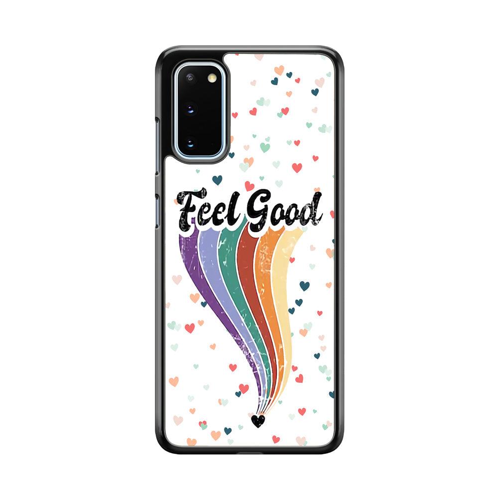 Love Feel Good Samsung Galaxy S20 Case-Rubber Black (2D Case)-Oxvistore