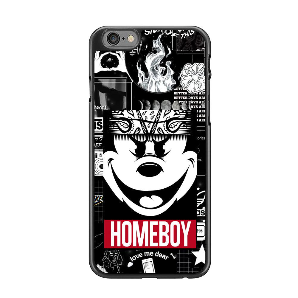 Lovely Homeboy iPhone 6 Plus | 6s Plus Case-Rubber Black (2D Case)-Oxvistore