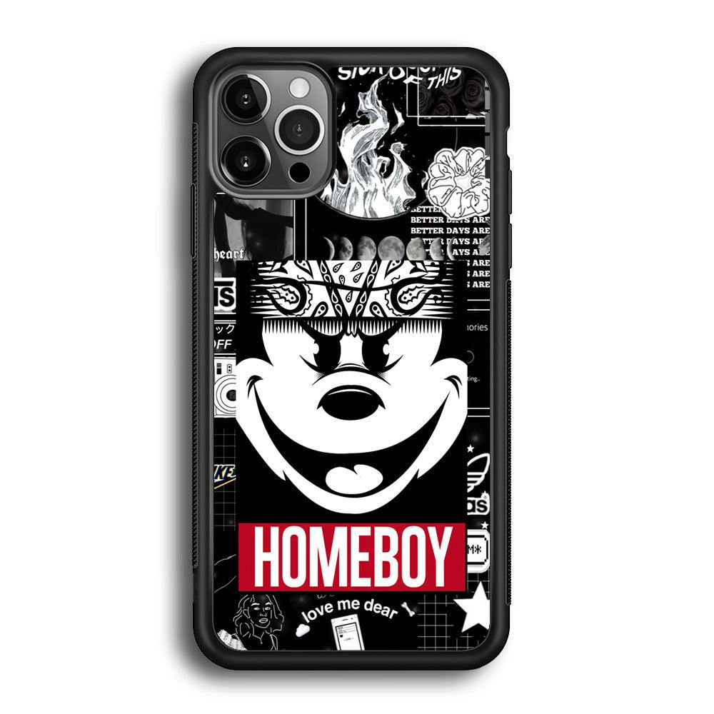 Lovely Homeboy iPhone 12 Pro Case-Rubber White (2D Case)-Oxvistore