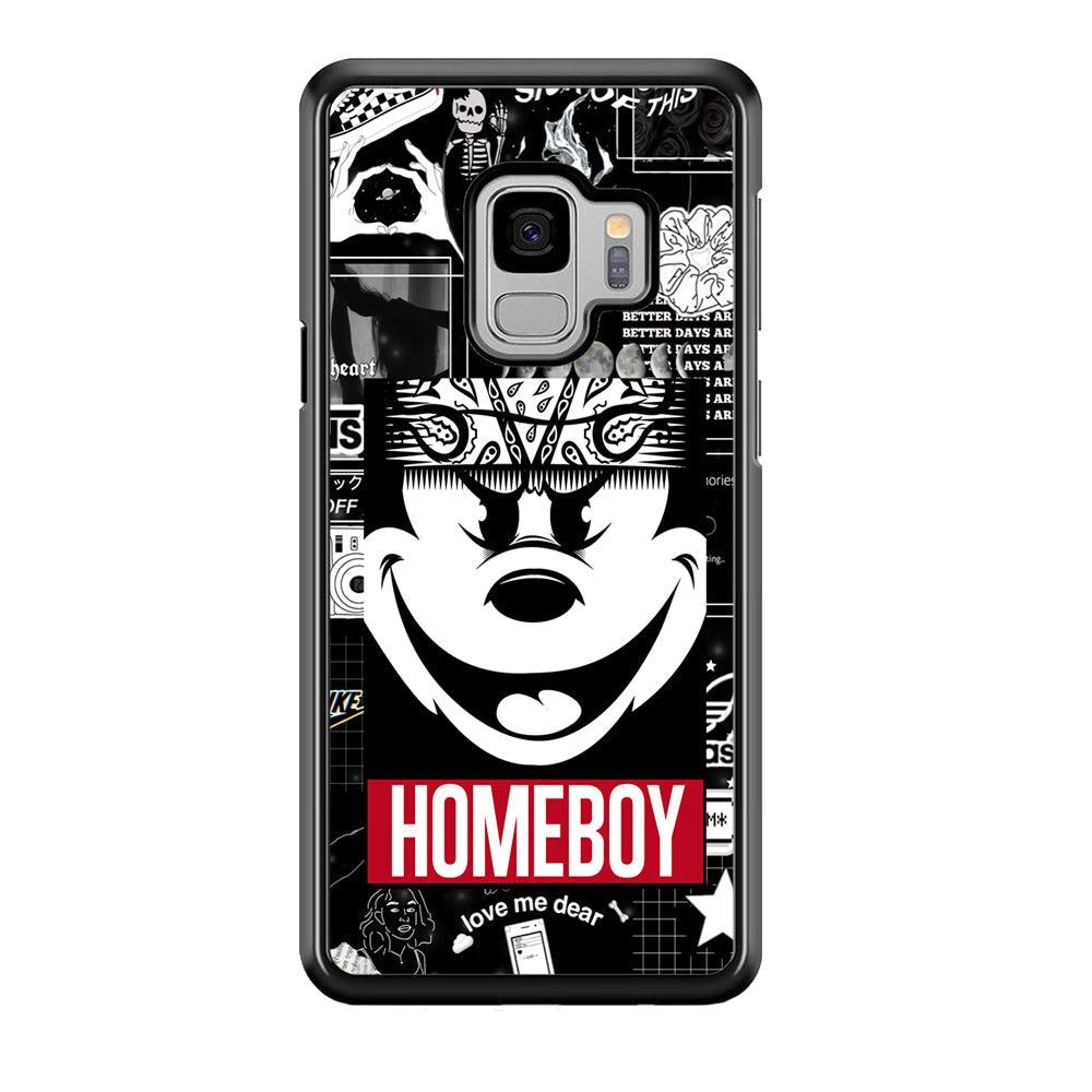 Lovely Homeboy Samsung Galaxy S9 Case-Rubber Black (2D Case)-Oxvistore