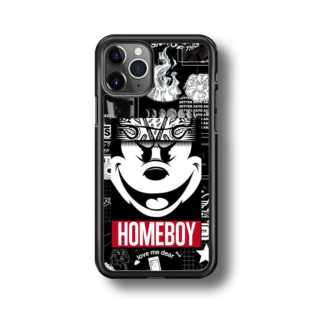 Lovely Homeboy iPhone 11 Pro Case-Rubber Black (2D Case)-Oxvistore