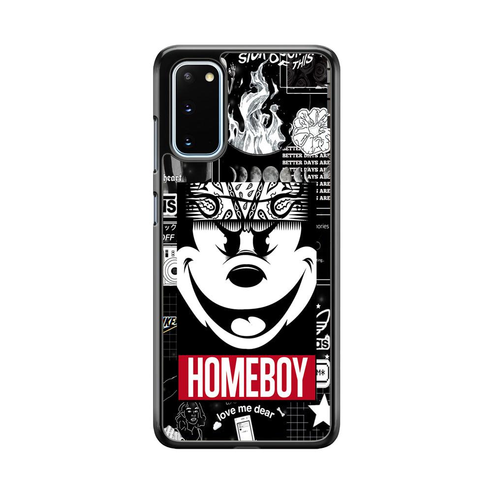Lovely Homeboy Samsung Galaxy S20 Case-Rubber White (2D Case)-Oxvistore