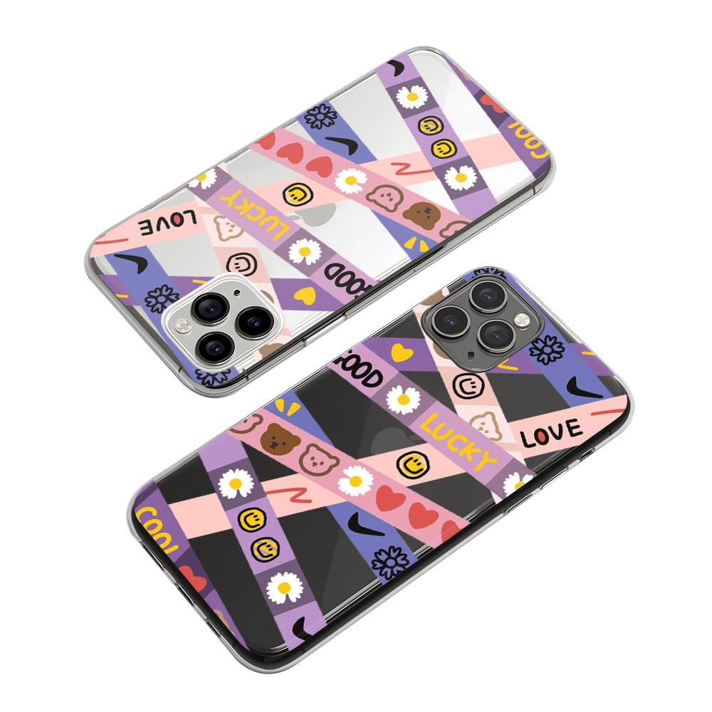 Lucky Good Love on Tape Clear Soft Case-Oxvistore