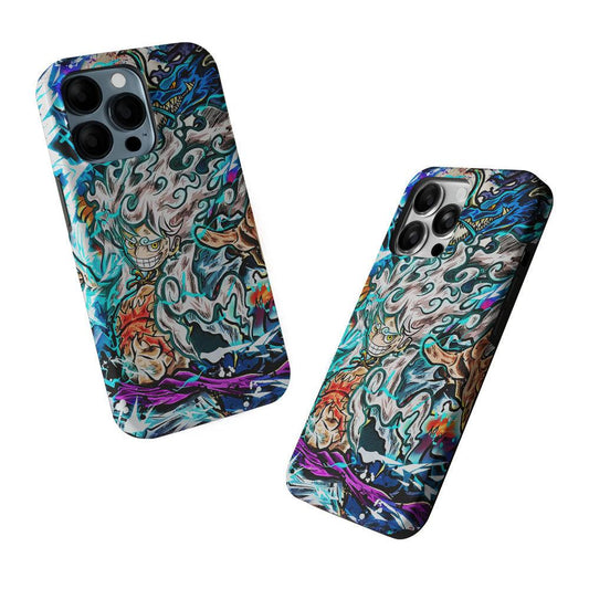 Luffy Gear 5 VS Kaido 2 in 1 Tough Phone Case-Oxvistore