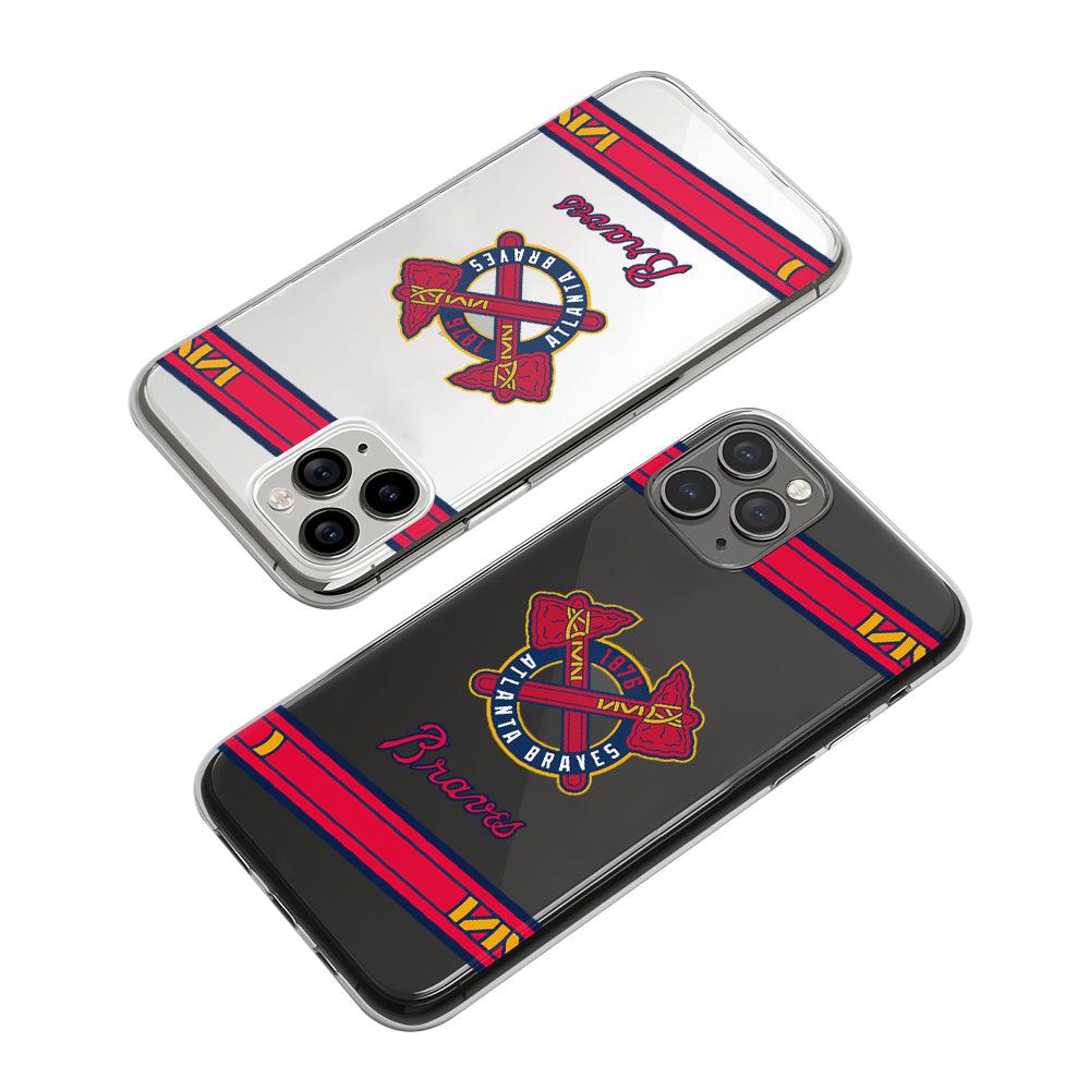 MLB Atlanta Braves The Firm Grip Clear Soft Case-Oxvistore