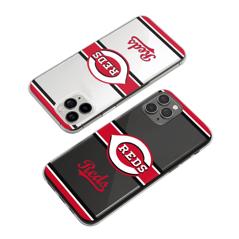 MLB Cincinnati Reds Bold Layer on Line Clear Soft Case-Oxvistore