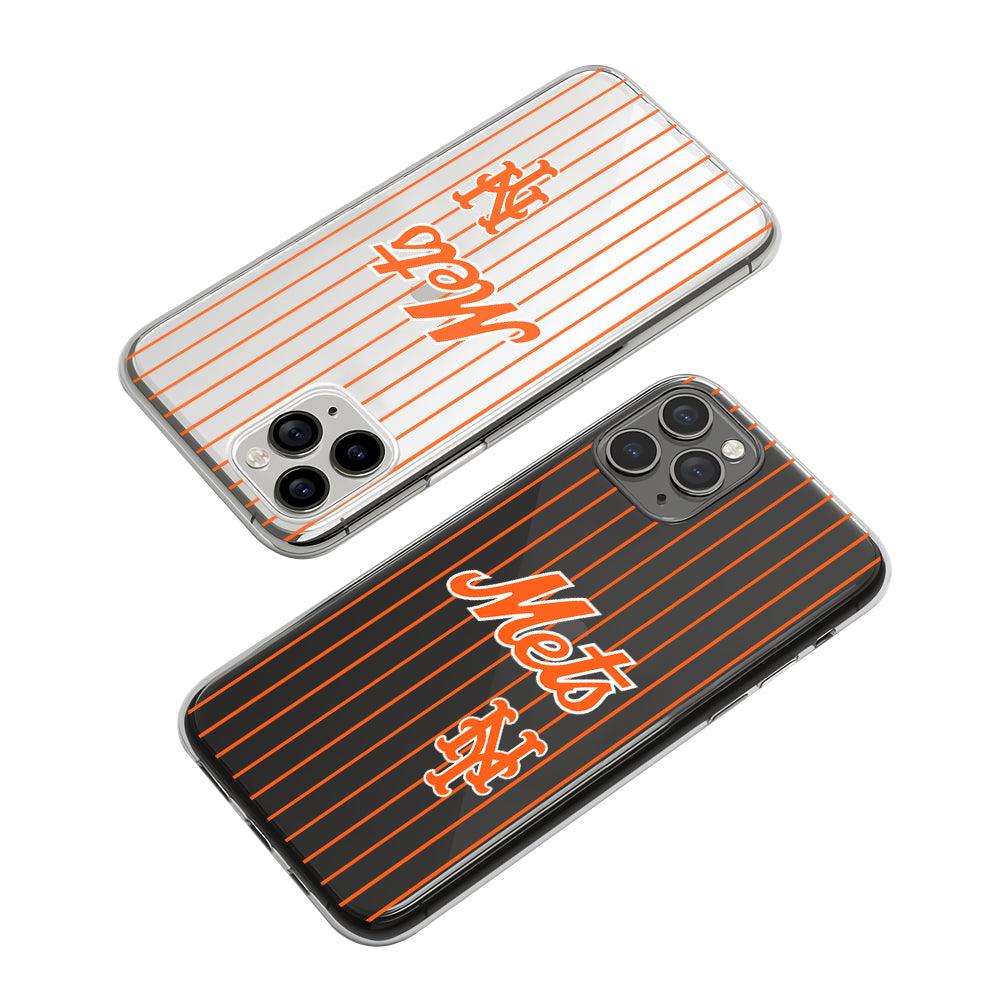 MLB New York Mets Orange World Clear Soft Case-Oxvistore