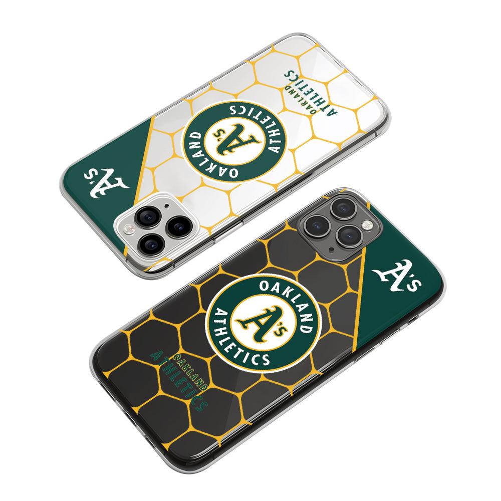 MLB Oakland Athletics Golden Honey Touch Clear Soft Case-Oxvistore